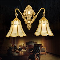 奢华欧式镜前灯,月影凯顿全铜壁灯,led卫浴镜前灯MC095-2V