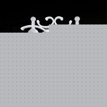 凯萨罗亚光白灯铁艺镜前灯,雪花玻璃镜前灯,卫生间灯具006-2WA