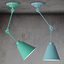 设计师的灯糖果色创意吸顶灯,工业风机械怪手镜前灯,飘窗装饰吸吊灯