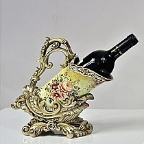 安纳贝尔欧式宫廷酒架,环保树脂彩绘复古红酒架,美式乡村仿古工艺货号: jiujia58