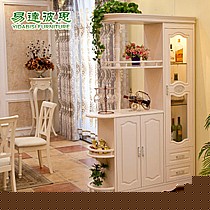 易达彼思欧式门厅酒柜,简约时尚玄关柜,白色款宜家储藏柜,型号: HF-8603