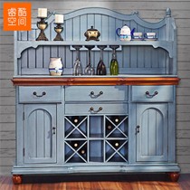 睿酷空间复古地中海风格酒柜,实用性和美观性兼备的酒柜,型号D1-47-3