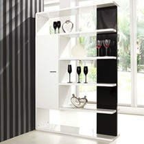 乐私LK30031环保E1级别密度板现代简约酒柜,钢琴烤漆超大储物空间酒柜