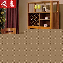 奢华中式柚木色组装酒架,安惠品牌9K008现代橡木酒柜