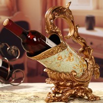 祥泰家欧式酒架,盛世芙蓉树脂制造U型酒架,复古造型手提酒架