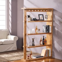 橡木色时尚雅依格酒柜,简约主义实木书架,多功能环保隔断107