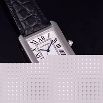 卡地亚坦克系列手表,机械男士手表,方形表带手表节日礼品