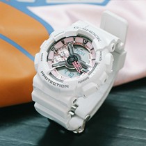 卡西欧女士运动手表,G-SHOCK系列防水石英表,女士潮流夜跑手表