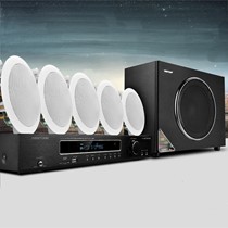 STDING/威斯汀圆形吸顶式音箱组合,5.1音频环绕音效无碟机家庭影院