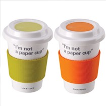 乐扣乐扣环保陶瓷水杯,组合SLB陶瓷咖啡杯,彩色水杯两件套