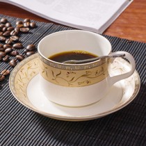 红牡丹咖啡杯CT8899,唐山骨瓷杯碟套装带小勺,陶瓷杯健康无铅