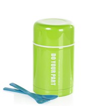 哈尔斯户外不锈钢保温壶,超大口径果绿色焖烧壶,型号: LTH-750A