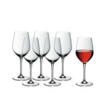 WMF透明色原装红酒杯,6支装耐磨玻璃高脚杯,型号:5800160001