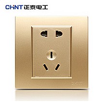知名品牌正泰电器五孔插座,先进接线方式电源插座,安全新时代,品质更可靠,型号NEW7L-X/11100