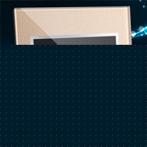 宝利欧香槟色钢化玻璃面板开关插座,A9智能无线遥控开关,LED触摸插座