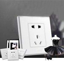 西蒙56C系列五孔插座,简约时尚安全耐用开关插座,型号:V51084T