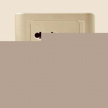 西蒙五孔带开关插座,双接线柱五金建材,香槟金PC阻燃插座