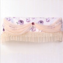 华丽风情蕾丝挂壁式空调罩,棉涤混纺花饰空调套,货号: HL-KTZ