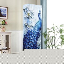 皇室公主欧式蓝孔雀柜式防尘罩,环保印染高弹力布艺罩件