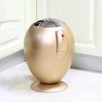 欧本蛋型智能垃圾桶,GYT6-6B感应式高颜值圆桶,自动开关充电塑料桶