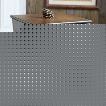 那澜多好木质松果收纳桶,复古方形摇盖式6L垃圾桶,货号: SG100-15