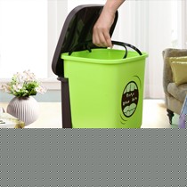 易·时代厨房脚踩垃圾桶,独立内筒大号塑料桶,ZXD908大容量8L垃圾筒