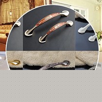 锌合金柜门拉手,明装把手欧式雕花工艺,象牙白抽屉小把手,蒙师28986