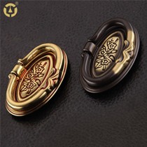 老铜匠全铜玫瑰金嵌入式把手,精致面板抽屉拉手,完美线条设计,型号MJ081090