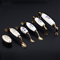 WEISI/威士陶瓷橱柜拉手,青古铜彩绘雕花把手,型号: ws-ls-3043