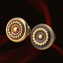 赛诺斯柜门拉手纯铜锻造,明装式把手欧式复古设计,单孔拉手不掉色处理