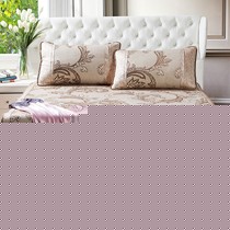 花花公子PBMJ-LX0001凉席套件,精致提花可折叠双人冰丝席,优质冰丝材质吸湿透气