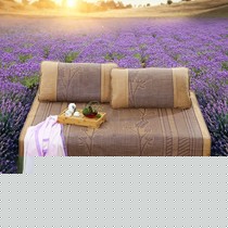 水星家纺折叠式凉席,薰衣草藤席三件套,1.5/1.8米凉席货号: 500229 *