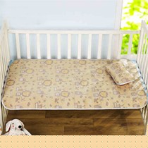 HOLA特力和乐儿童冰丝凉席,70*120卡通图案席子,含枕头凉席套装