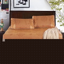 防滑透气御藤席,提花包边工艺环保凉席,北极绒可拆洗信封式枕套