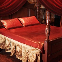 柔韧亲肤夏凉席子,爱斯基摩人头层牛皮凉席,手工车缝线恒温凉席