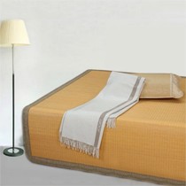 1.8米高温高压碳化竹席,吸汗抗菌双面竹藤席,双线缝纫夏季纳凉席