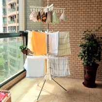 宝优妮白色三层旋转晾衣架,可收拢宝宝尿布架子,货号: DQ-0973晾衣架