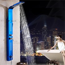 心力7100系列双龙头淋浴花洒,挂墙式不锈钢动感瀑布智能顶喷