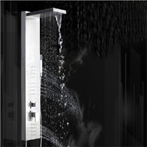 博蒙挂墙式不锈钢单把双控顶喷,进口双龙头淋浴花洒,BM-1021