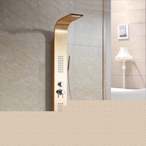 卡姆勒拉丝豪华陶瓷瀑布出水顶喷,KG108系列挂墙式双控淋浴花洒