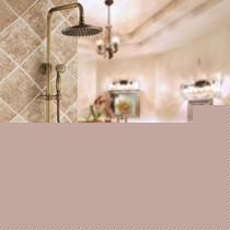 奥斯托米青花瓷全铜淋浴花洒,多款挂墙式复古淋浴花洒套装,货号AST9134