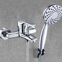 赢者单把双控花洒,增压环保无铅不锈钢花洒三件套,挂墙式洗浴龙头