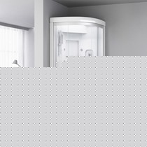 H2oluxury智能按摩蒸汽淋浴房,弧扇形移门式整体淋浴房,多功能不锈钢花洒出水顺畅