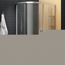 迪玛弧扇形可定制淋浴房,移门式钢化玻璃洗浴房,型号: 02532