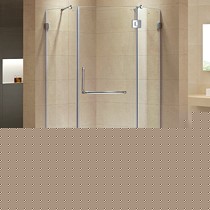 LENS/朗斯L型把手开放式淋浴房,钻石形钢化玻璃淋浴房型号: 珍妮A31