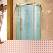 迪玛c133钢化玻璃淋浴房定制,移门式弧扇形淋浴房,欧式淋浴房