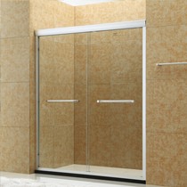 朗司WL517移门式一字型淋浴房,钢化玻璃防爆铝合金淋浴房