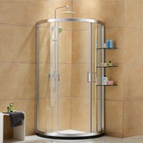 朗司RS9106弧扇形铝合金淋浴房,移门式钢化玻璃防爆淋浴房