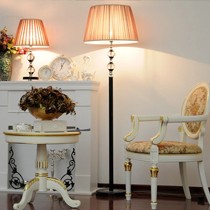 欧柏图新古典水晶落地灯,高端唯美布艺落地灯,型号L18