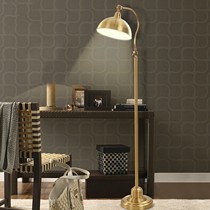 港鹏家居品牌古铜色铁艺落地灯,美式乡村复古卧室落地灯,型号56870006a